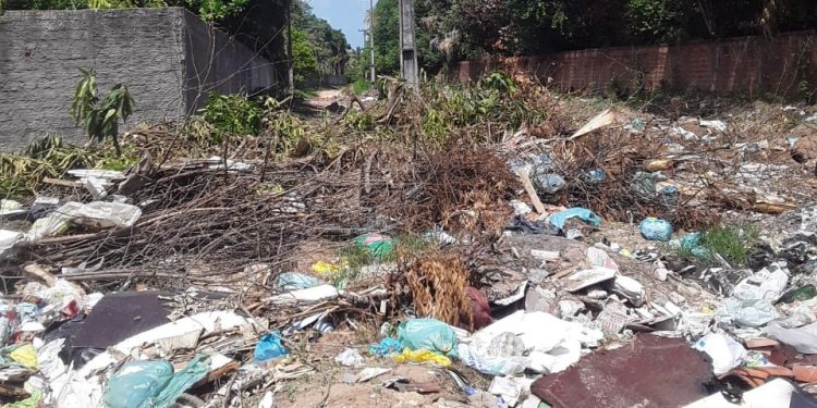 Moradora implora prefeito de São José de Ribamar, por limpeza na estrada do Pindaí, população está esquecida pela gestão