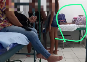 Cedral-Fotos mostram pacientes misturados com diferentes casos de doenças, inclusive puérperas em uma única sala