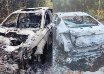 Carutapera – Corpo carbonizado é encontrado dentro de carro queimado