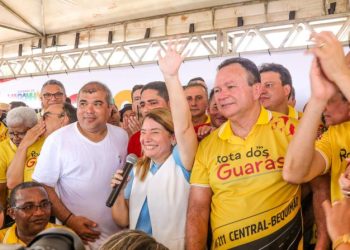 Iracema Vale prestigia entrega de pavimentação da MA-211 que dá acesso a ponte Bequimão-Central do Maranhão obras do Governo do Estado 