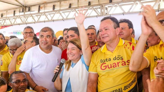 Iracema Vale prestigia entrega de pavimentação da MA-211 que dá acesso a ponte Bequimão-Central do Maranhão obras do Governo do Estado 