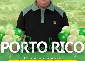 Vereador Udo Gonçalves parabeniza Porto Rico pelos 29 anos de emancipação política