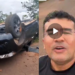 ACIDENTE/Carro de Lahesio Bonfim capota na MA-006
