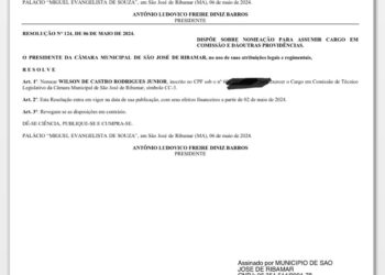 Sem provas, vereadores aliados de Julinho inventam ‘funcionário fantasma’ na Câmara de Ribamar  