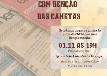 Grupo Pastoral Solidário realizará Missa pró- Enem com bênção das canetas 