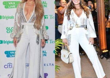 Paulinha Lobão arrasa com o mesmo look de Jennifer Lopez em coleção de colab da maior grife de sapatos do Maranhão