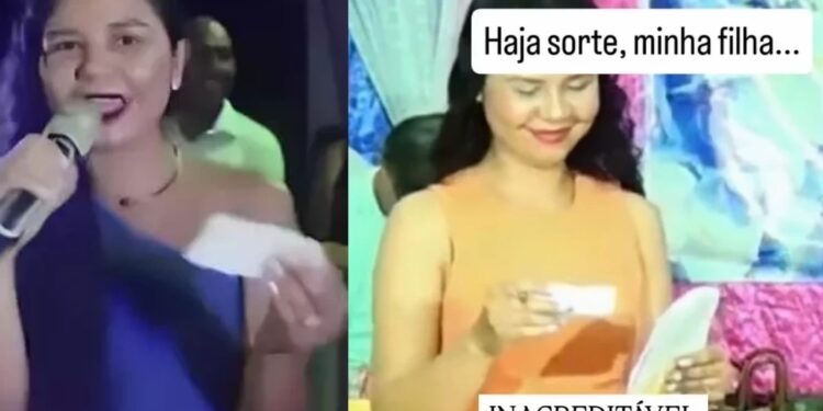 Secretária de Presidente Médici em 2023 já sorteva parentes em eventos no município