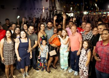 Ao lado da presidente Iracema Vale, Dudu Diniz promove Arraiá com as mamães de São José de Ribamar