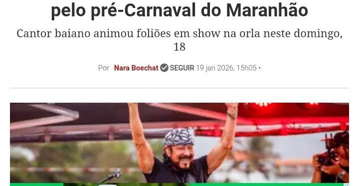 DEU NA VEJA: O efeito da passagem de Bell Marques pelo pré-Carnaval do Maranhão